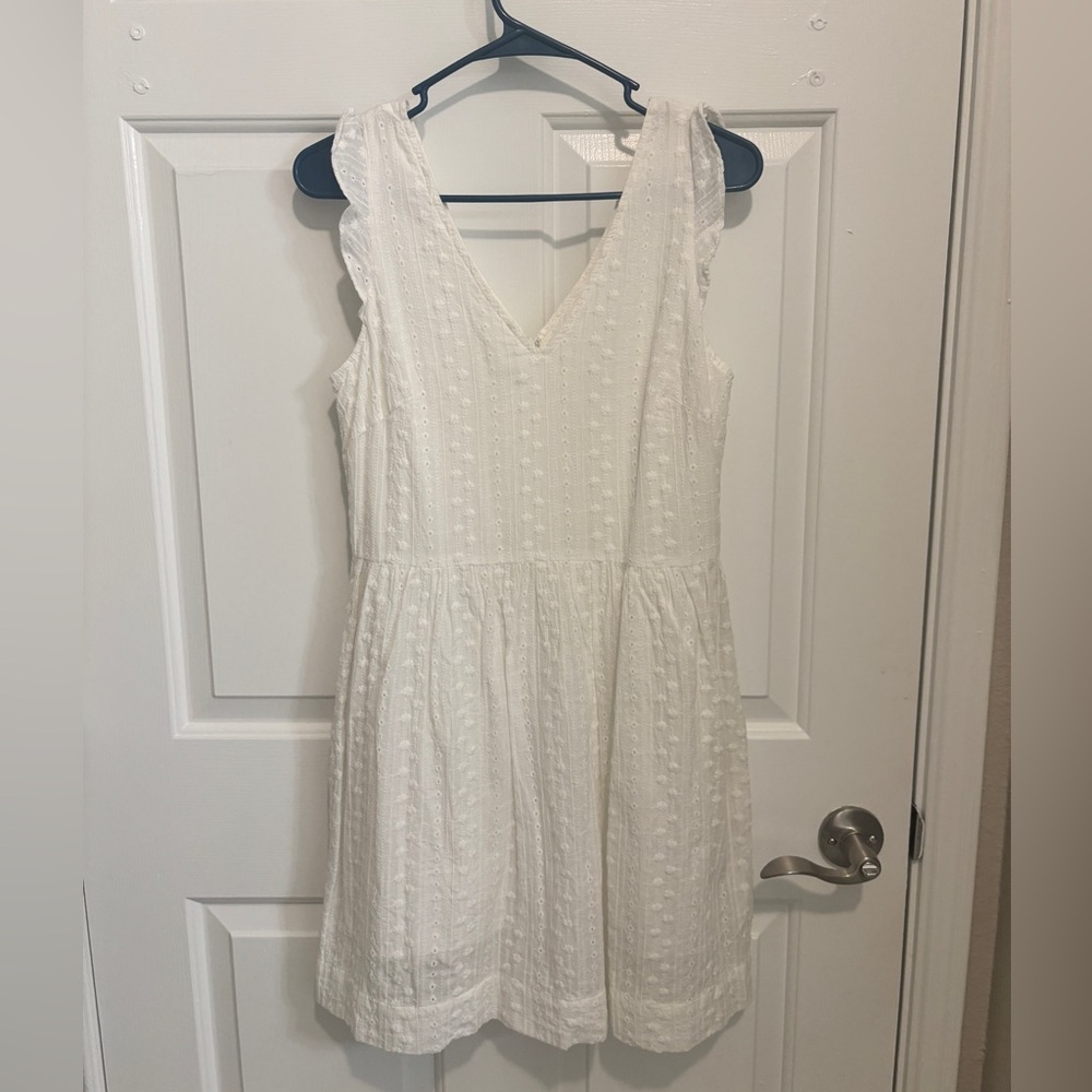 First Monday White Eyelet Dress from Anthropologie